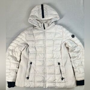 NAUTICA WOMEN'S WATER RESISTANT PUFFER JACKET WHITE Size XXL Needs Bleaching